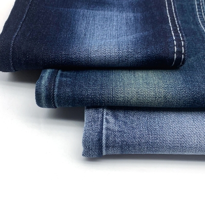 GX-AF B6024 Width: 178-180cm Weight: 9.6OZ Shrinkage: Warp:6-7% Weft:13-15% Weave: Right-hand twill Composition: 64.0% Cotton, 31.5% Tencel , 3.6% Rayon, 0.9% Spandex 10 count Slub yarn Super Sirospun TR dual core Medium stretch back view